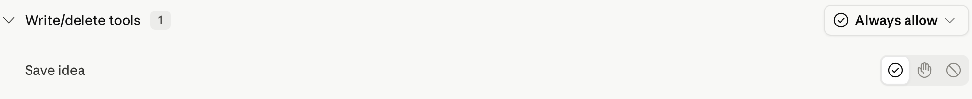 Write/delete tool example